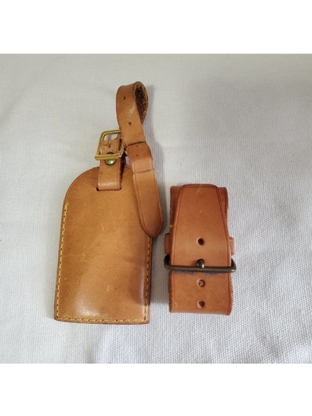 Louis VUITTON Vachetta Leather Bag Tag - Picture 6 of 6